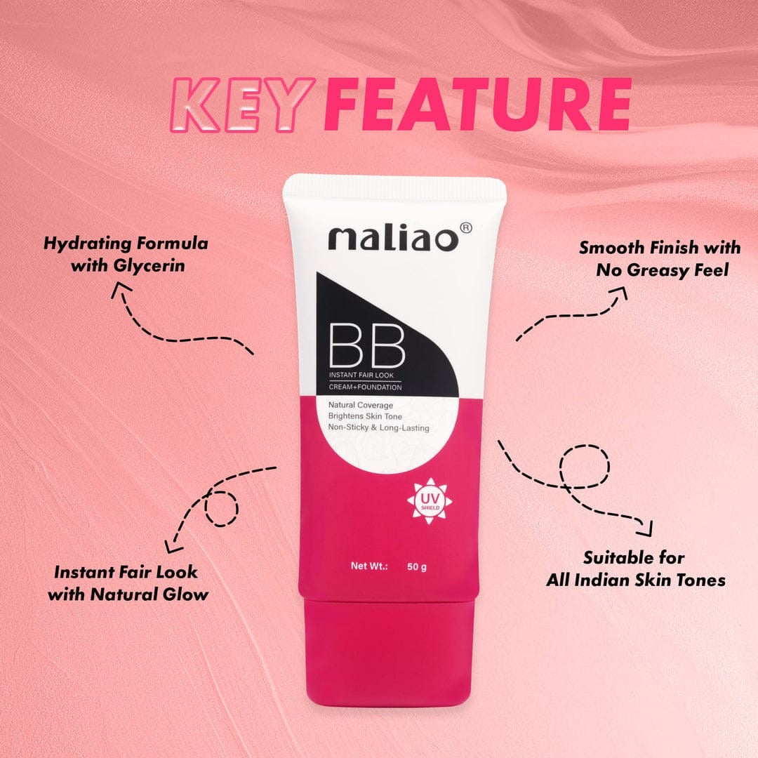Maliao Instant Fair Look Make Up Finish BB Foundation Fairness Cream