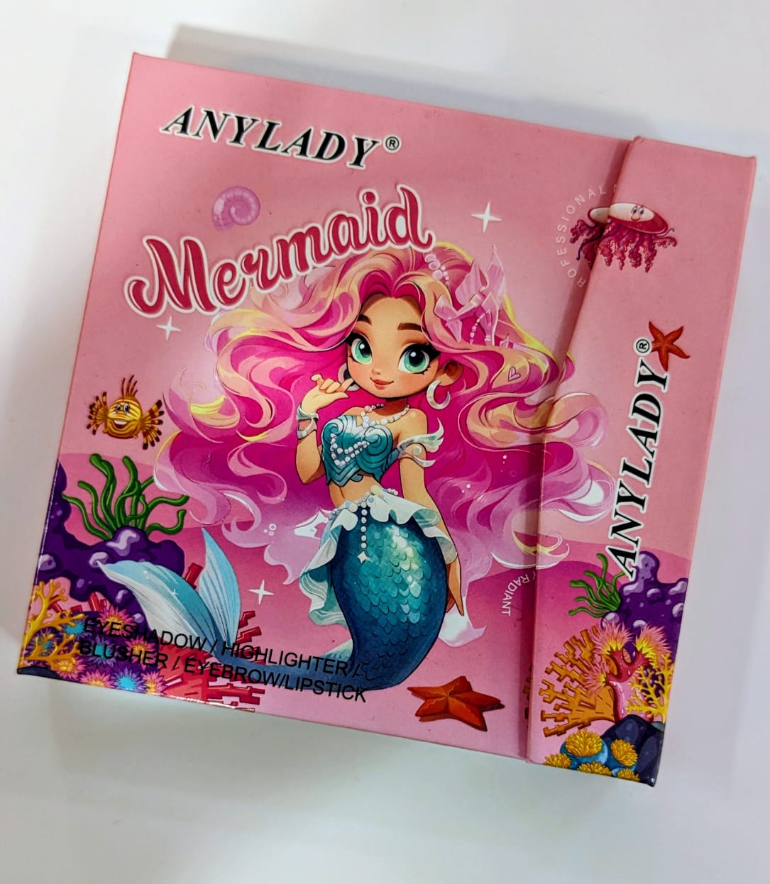 Anylady mermaid 2 in 1 Book Makeup Palette