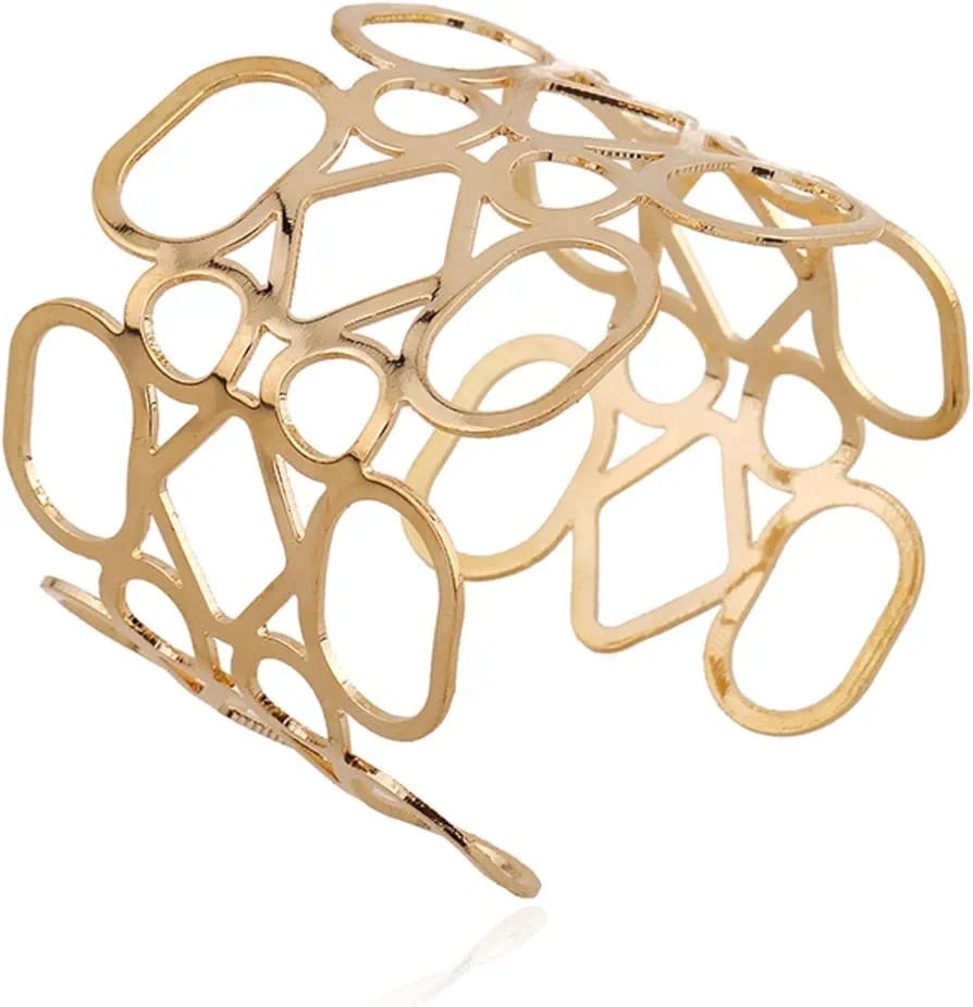 Vintage Gold Hand Cuff Bracelet