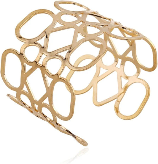 Vintage Gold Hand Cuff Bracelet