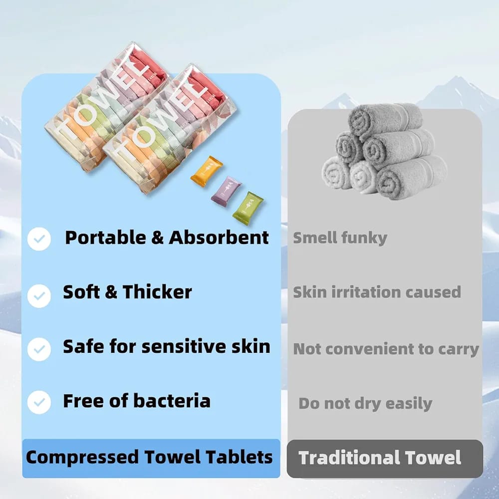 14PCS PORTABLE COMPRESSED DISPOSABLE TOWELS