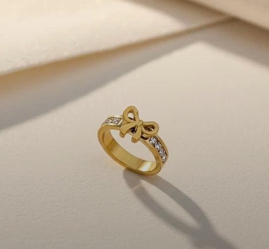 Stainless Steel Bow Ring