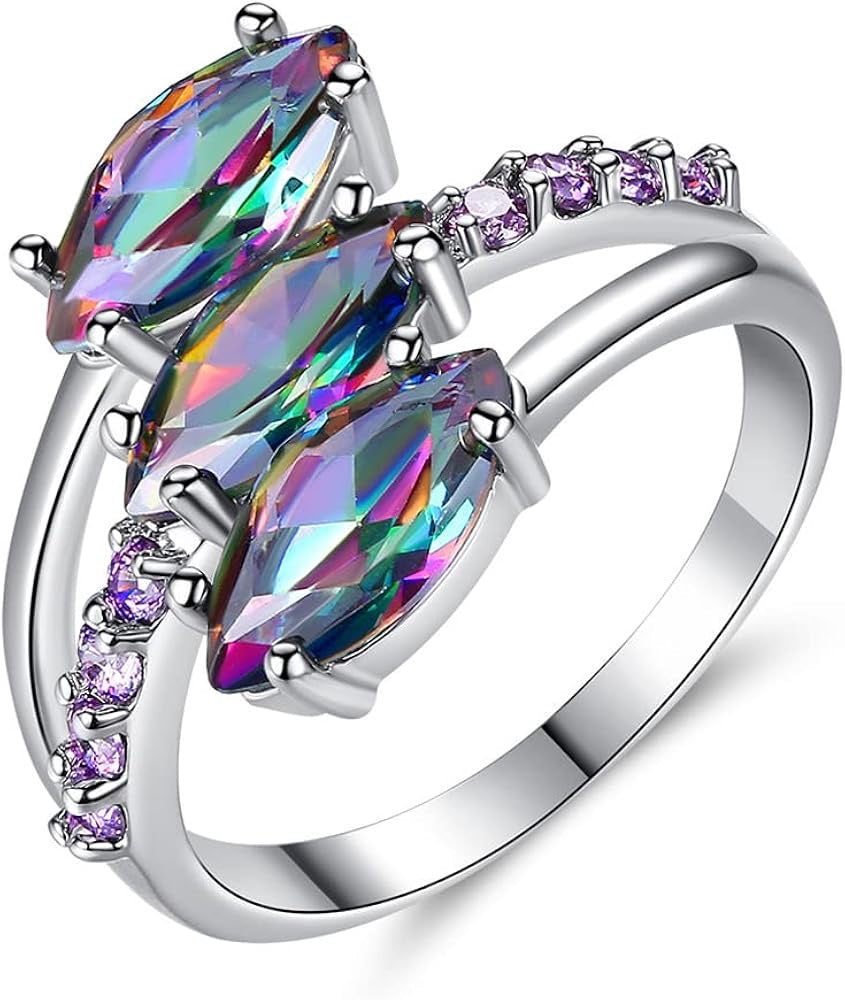 Elegant Synthetic Zircon Ring