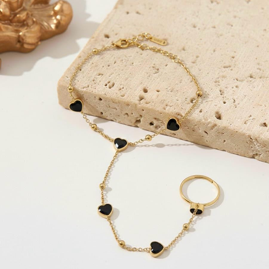 Heart Shape Hand Chain