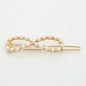 Elegant Pearl Gold Hair Clip for Women – Minimalist Korean Style Hair Accessory