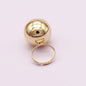 Large Metal Ball Adjustable Ring ( Gold)
