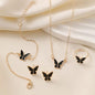 Butterfly Design Stainless Steel 4 Pcs Jewellery Set