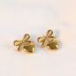 Bow Heart Earrings