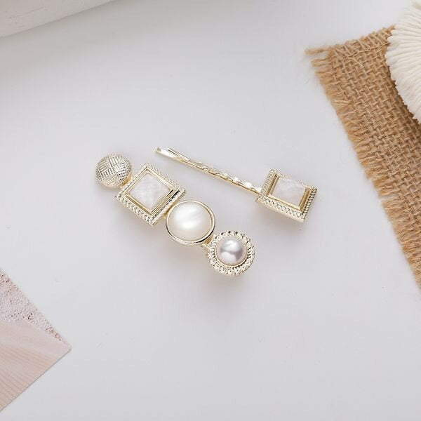 2Pcs/ Set Pearl Hair Pin