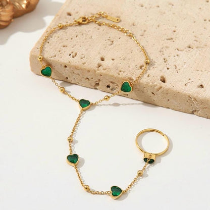 Heart Shape Hand Chain