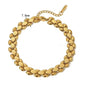 Luxury Gold Plated Stainless Steel Chain Bracelet for Women – Elegant Minimal Jewelry