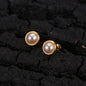 Stainless Steel Simulated Pearl Ear Studs