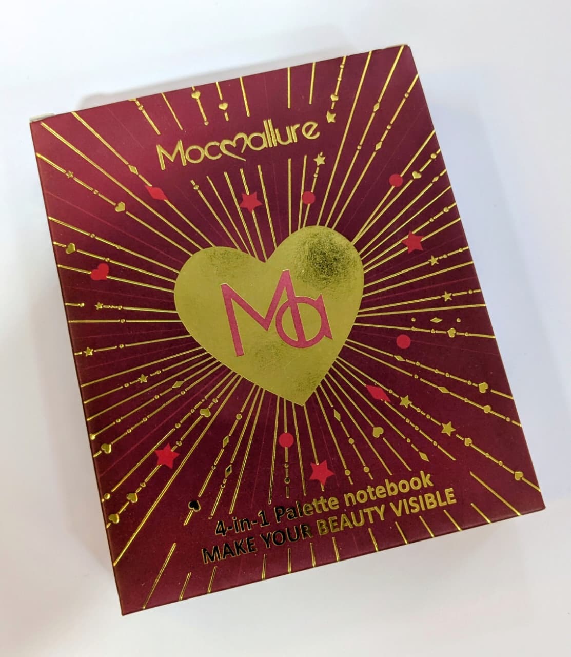 Mocoallure 4 fold Mini Book Pallet Eyeshadow, blush, Highlighter, bronzer