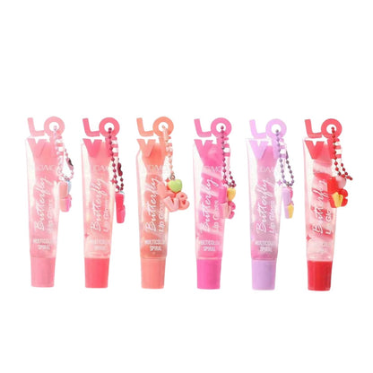 HUDAMOJI Butterfly Love Multicolor Spiral Lip Gloss