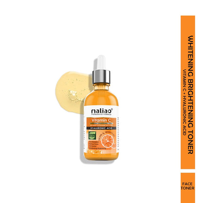 Maliao Vitamin C Whitening Brightening Toner with Berry Glutathione & Hyaluronic Acid (Anti-Oxidation, Refines Pores, All Skin Types)
