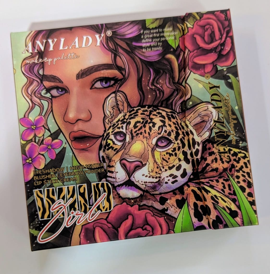 AnyLady 5 in 1 Makeup Book | Eyeshadow, Blushes, Highlighter, Brow Powder, Cream Lip Color