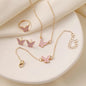 Butterfly Design Stainless Steel 4 Pcs Jewellery Set