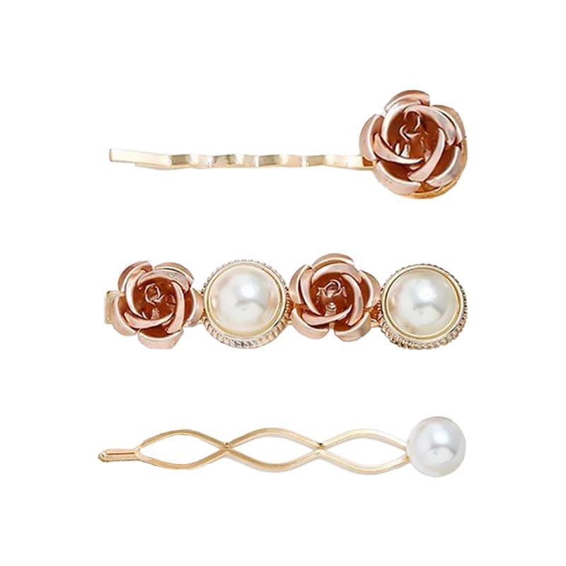 Flower Pearl Hair Pin | Hair Clip