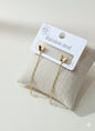 Small Butterfly Long Drop Earrings for Women – Elegant Minimal Dangle Design