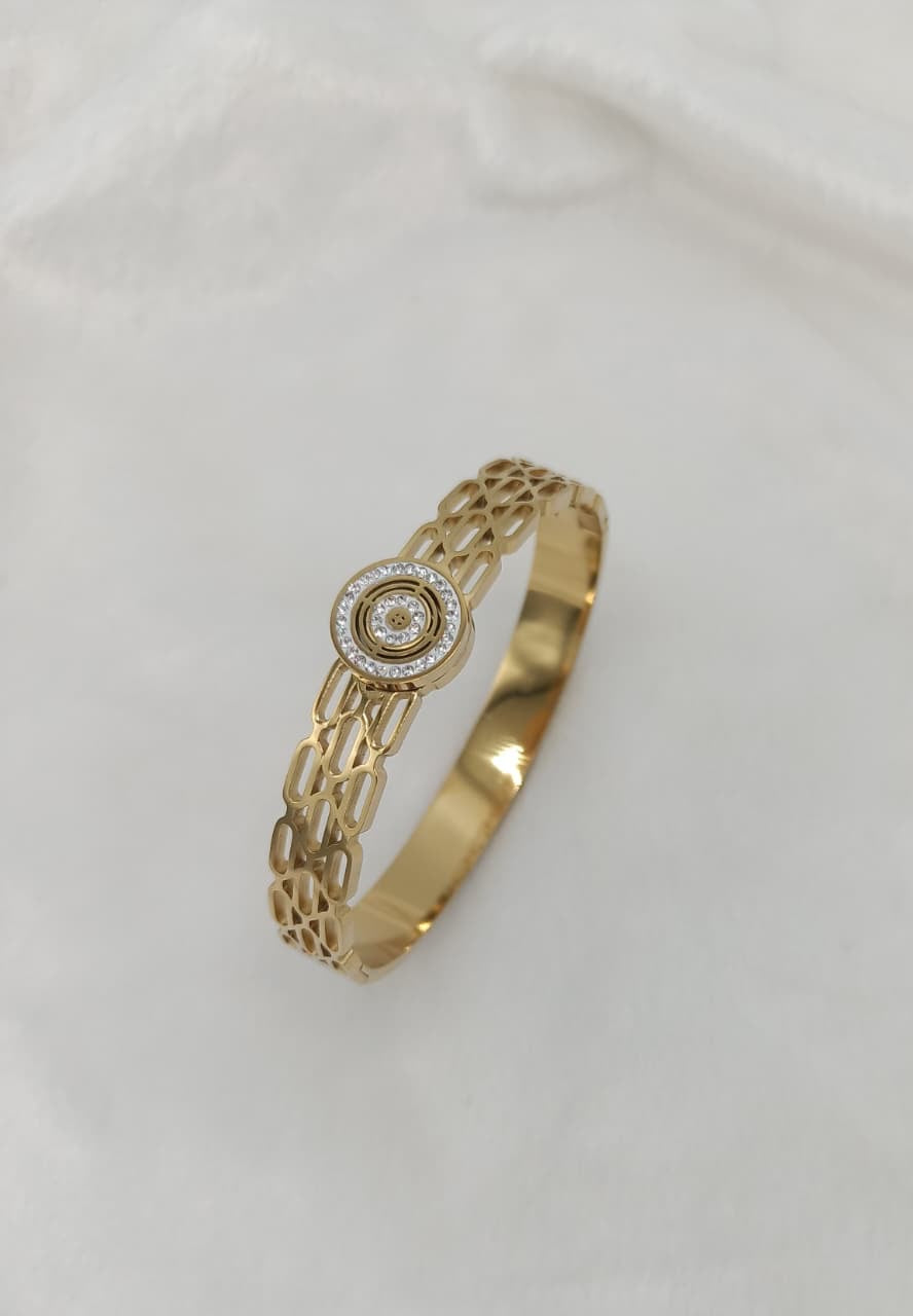 Chunky Solid Statement Bangle, Dainty bracelet, Diamond bangle, Gold Filled Bangle, Dainty Bracelet,Gift for Mom, Gift for Mom