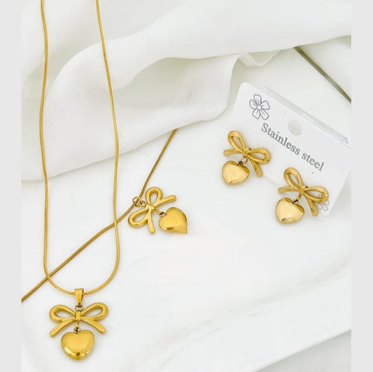 Gold Plated Anti Tarnish Jewelry Set