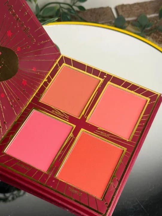 Mocoallure 4 fold Mini Book Pallet Eyeshadow, blush, Highlighter, bronzer